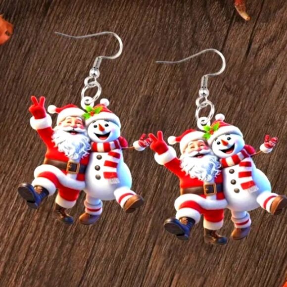 Hand Crafted Festive dangle earrings - Picture 1 of 9